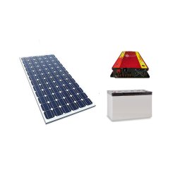 RSUN Kit di alimentazione ad energia solare con batteria di accumulo